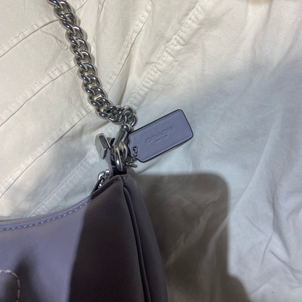 COACH silver/mist teri shoulder bag - Picture 3 of 4
